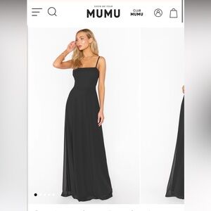 Show Me Your Mumu Black Tie Dress
